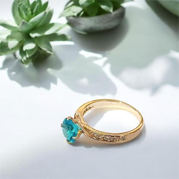Anillo Topacio Azul - Imagen 2