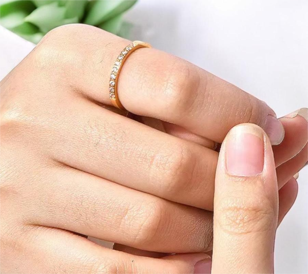 Aro Zirconita Gold - Imagen 3
