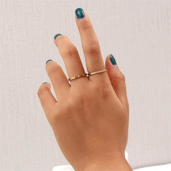 Aro Zirconita Gold - Imagen 2